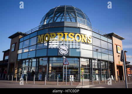 Safeway-Supermarkt, Sächsische Straße, Denton. Stockfoto