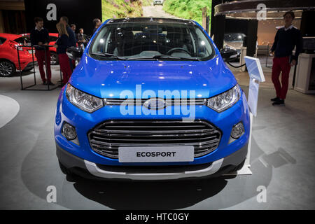 Brüssel - 19. Januar 2017: Ford EcoSport SUV Kleinwagen auf dem Brüsseler Autosalon. Stockfoto