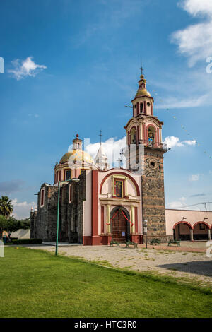 Kirche San Pablo Tecamac - Cholula, Puebla, Mexiko Stockfoto