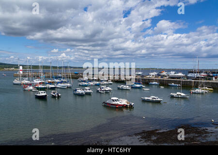 Port St. Mary Hafen, (Manx: Purt le Moirrey), Isle of Man, Großbritannien Stockfoto