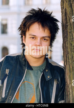 JAMIE CULLUM britischer Sänger und Musiker in Stockholm für Konzert 2004 Stockfoto