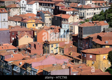 Luftaufnahme von Porto und Douro Fluss Portugal Stockfoto