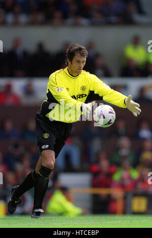 RAIMOND VAN DER GOUW MANCHESTER UNITED FC 14. August 1999 Stockfoto