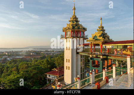 Myanmar (früher Birma). Mon Staat. Mawlamyine (moulmein). Pagode Paya Kyaik als Lan (Kyaikthanlan) Stockfoto