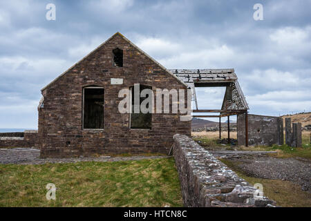 Das Gebäude als Schule Haus in dem Film "Der ryan Tochter' in Dunquin, Kerry, Irland Stockfoto