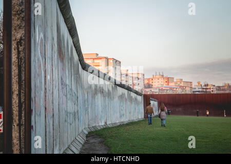 Gedenkstätte Berliner Mauer, Berlin, Deutschland Stockfoto