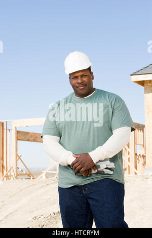 Porträt eines Erbauers Stockfoto