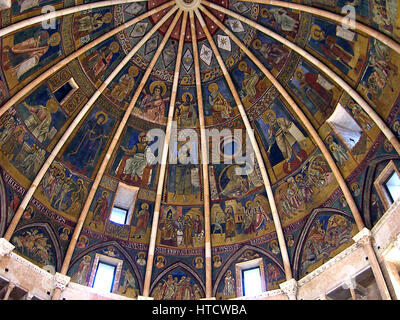 Dom und Baptisterium, Parma, Emilia-Romagna, Italien Stockfoto