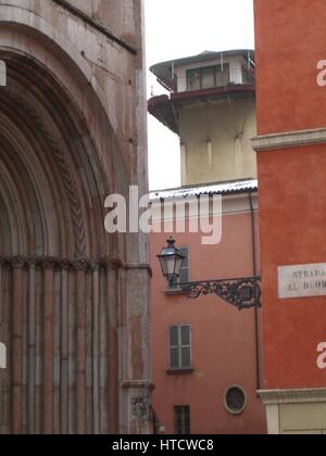 Dom und Baptisterium, Parma, Emilia-Romagna, Italien Stockfoto