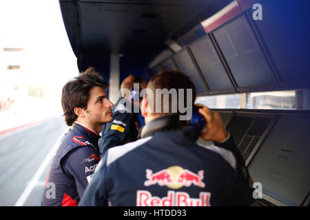 Formel 1 Testfahrten 2017 in Barcelona Carlos Sainz Jr. (SPA #55), Scuderia Toro Rosso Foto: Cronos/Hasan Bratic Stockfoto