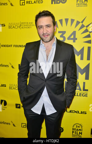 MIAMI BEACH, FL - März 09:Actor/Autor/Produzent/Regisseur Marty Sader besuchen die Miami Dade College: Miami Film Festival für "Montag Nächte bei Seven' at O Cinema Miami Beach am 9. März 2017 in Miami, Florida. Bildnachweis: MPI10/MediaPunch Stockfoto