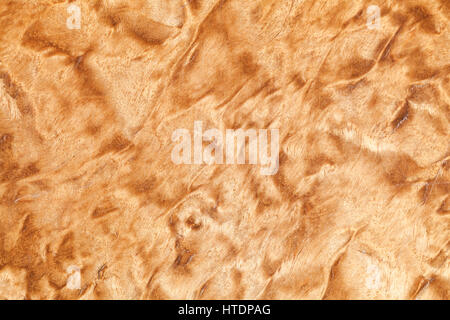 Holzmuster der karelischen Birke, close-up Hintergrundtextur Foto Stockfoto