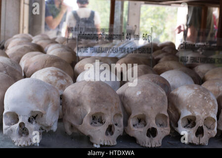 Choenung Ek Völkermord Center, Phnom Penh, Kambodscha Stockfoto