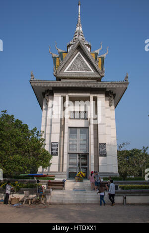 Choenung Ek Völkermord Center, Phnom Penh, Kambodscha Stockfoto