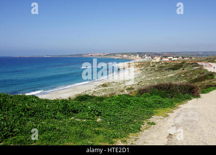 Sardinien, Sinis-Halbinsel. San Giovanni di Sinis beach Stockfoto