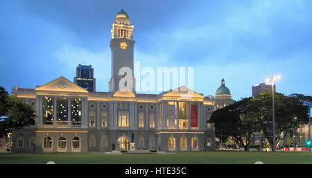 Singapur, Victoria Theatre, Victoria Memorial Hall, Stockfoto