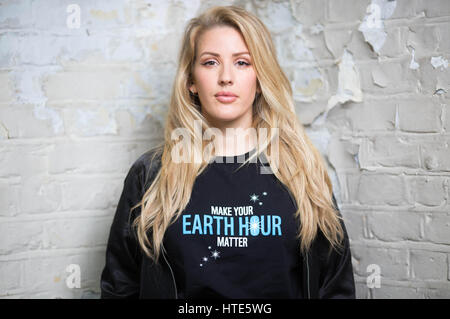 Embargo TOÊ0001 Samstag März 11 EDITORIAL verwenden nur Ellie Goulding startet die WWF-UK-Kampagne #MakeClimateMatter vor der Earth Hour, die am 25. März um 20:30 GMT stattfindet. Stockfoto