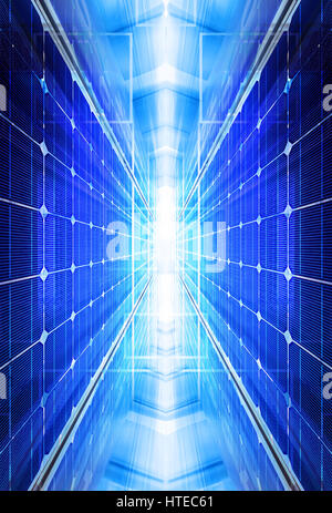 Technik-Hintergrund mit transparenten geometrischen Formen Stockfoto