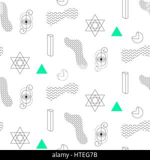 Abstrakte Formen nahtlose Vektormuster. Stock Vektor