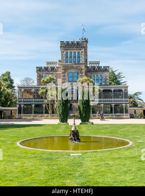 Larnach Castle, Park und Schloss, Dunedin, Otago Peninsula, Southland, Neuseeland Stockfoto