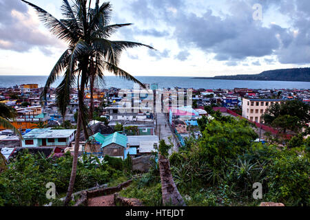 Blick über die Bucht von Baracoa, Ccuba Stockfoto