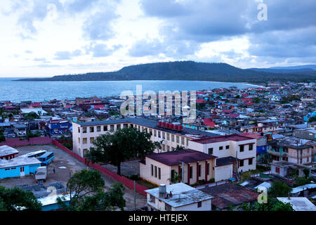 Blick über die Bucht von Baracoa, Ccuba Stockfoto