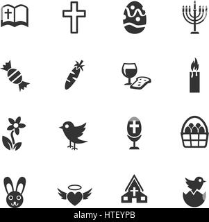 Ostern-Web-Symbole für User Interfacedesign Stock Vektor