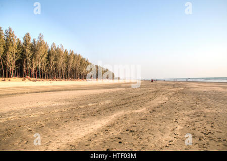 Der längste Strand der Welt in Cox es Bazar in Bangladesch Stockfoto