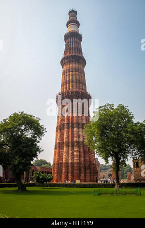 Qutb Minar - New Delhi, Indien Stockfoto