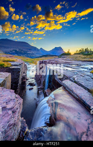 Reynolds Creek im Glacier-Nationalpark, Wyoming, USA Stockfoto