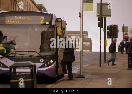 Mann Internat Firstbus bus-glasgow Stockfoto
