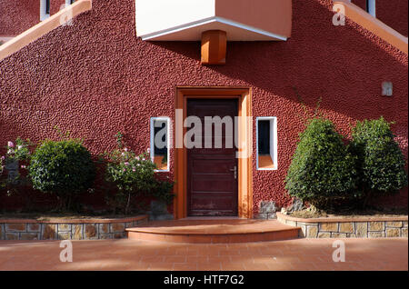 DALAT, Vietnam, antike französische Architektur für Vietnam Tourismus, detail Domaine de Maria Kirche, Sehenswürdigkeit für Reisen mit alten Gebäude, Vietnam Stockfoto