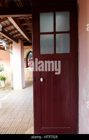 DALAT, Vietnam, antike französische Architektur für Vietnam Tourismus, detail Domaine de Maria Kirche, Sehenswürdigkeit für Reisen mit alten Gebäude, Vietnam Stockfoto