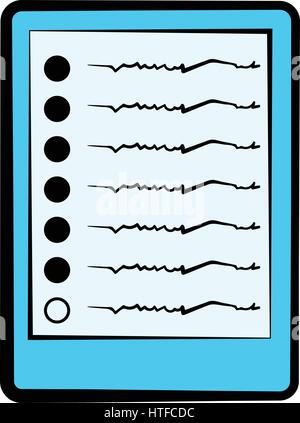 Diagramm der Gehirn-Aktivität-Symbol, Symbol cartoon Stock Vektor