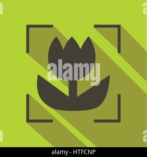 Fokus-Symbol, flachen Stil Stock Vektor