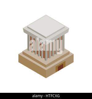 Ho-Chi-Minh-Mausoleum Symbol, isometrischen 3d Stil Stock Vektor