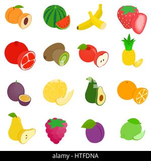 Symbole Fruchtansatz, isometrischen 3d Stil Stock Vektor