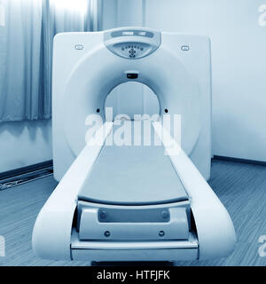 CT (Computertomographie-Tomographie) Scanner im Krankenhauslabor. Stockfoto