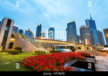 Großstadt Wolkenkratzer, Hochhäuser von Shanghai Lujiazui Finanzviertel. Stockfoto