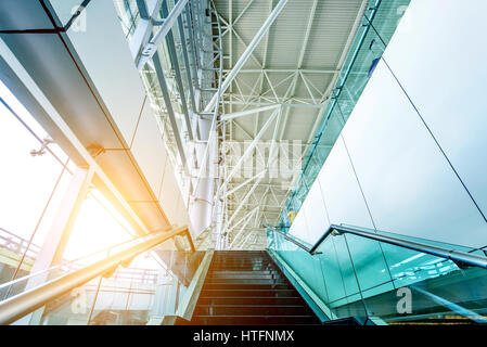 China Shanghai Pudong Flughafen Terminal Stockfoto