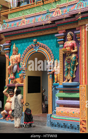 Singapur, Little India, Sri Vadapathira Kaliamman, hindu-Tempel, Stockfoto