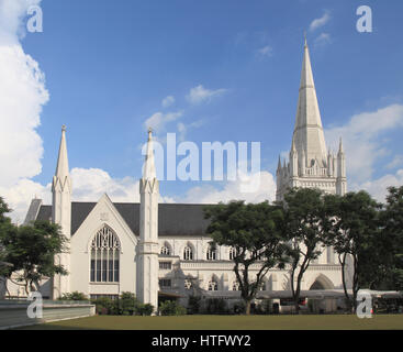 Singapur, St Andrews Kathedrale, Stockfoto