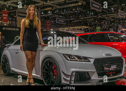 Genf, Schweiz - 8. März 2017: ABT Tuner Stand auf dem Genfer Autosalon Stockfoto