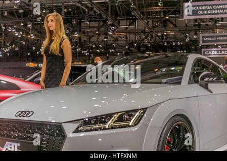 Genf, Schweiz - 8. März 2017: ABT Tuner Stand auf dem Genfer Autosalon Stockfoto