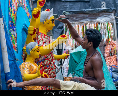 Street Art in Kalkutta Stockfoto