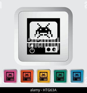 Retro-Arcade-Maschine Stock Vektor