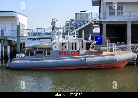 Hafen Lotsenboot in Charleston, South Carolina. Stockfoto