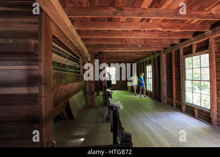 Dritte Stufe der Mingus Mill in Great Smoky Mountains National Park Stockfoto