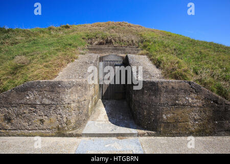 Pulvermagazin Eingang am Fort Pulaski (vordatiert des amerikanischen Bürgerkriegs). Stockfoto