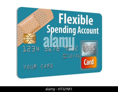 FSA-EC-Karte Flexible Spending Account Stockfoto